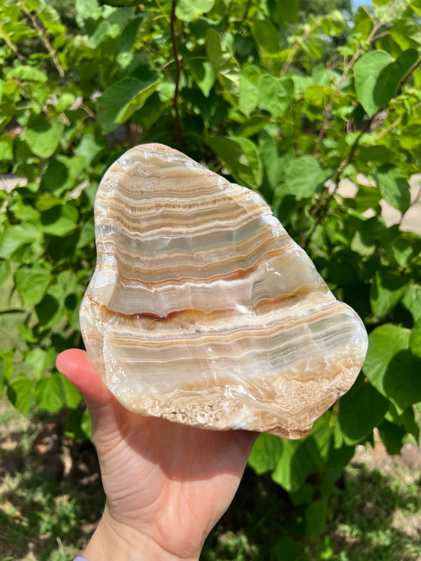 Banded Calcite Bowl