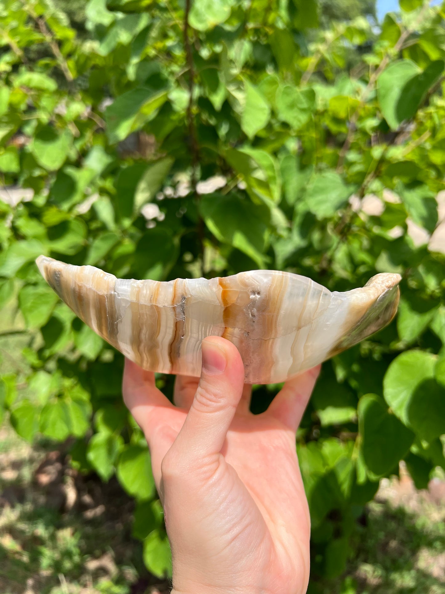 Banded Calcite Bowl
