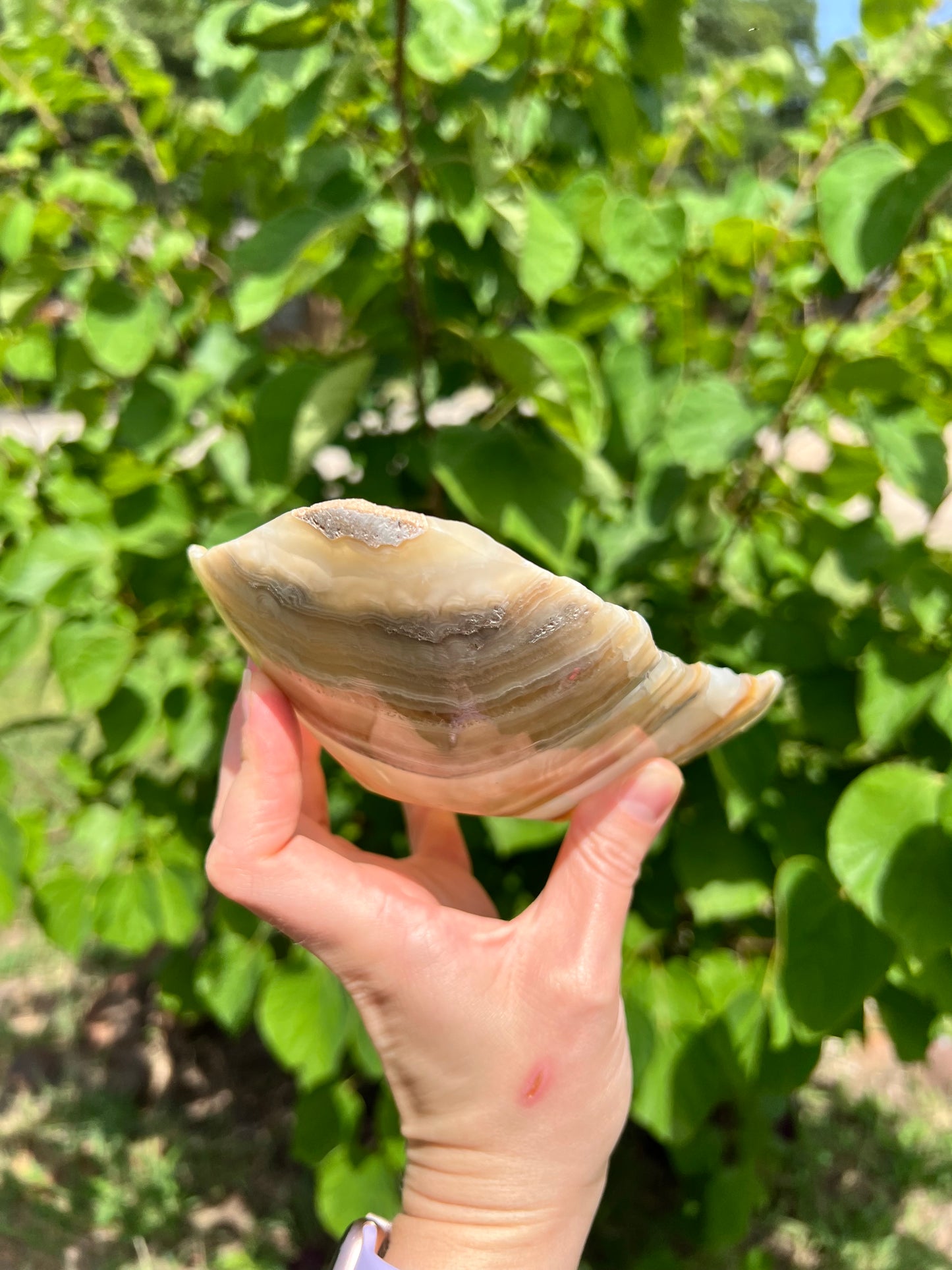 Banded Calcite Bowl