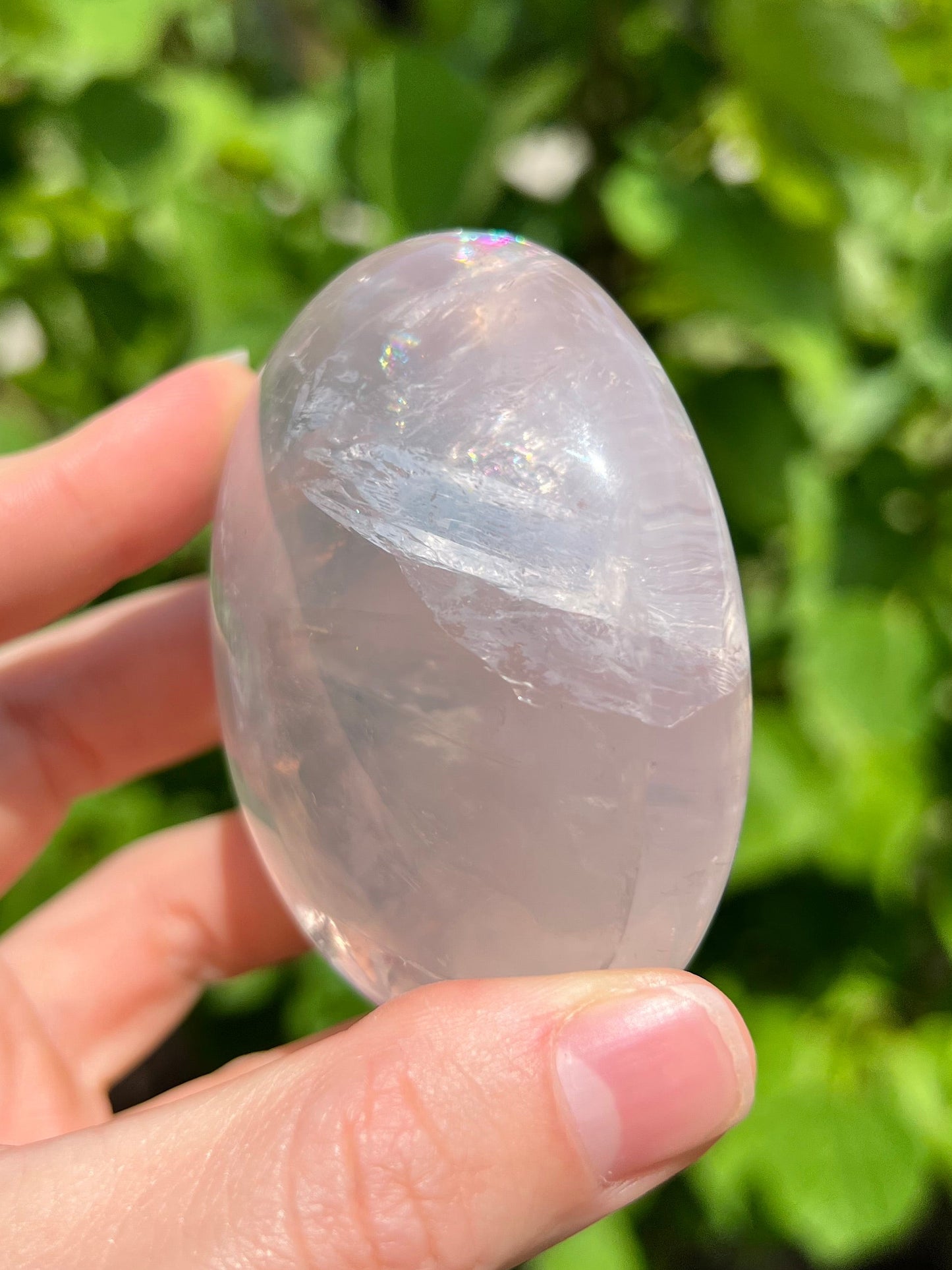 Rose Quartz Jelly Palm Stone