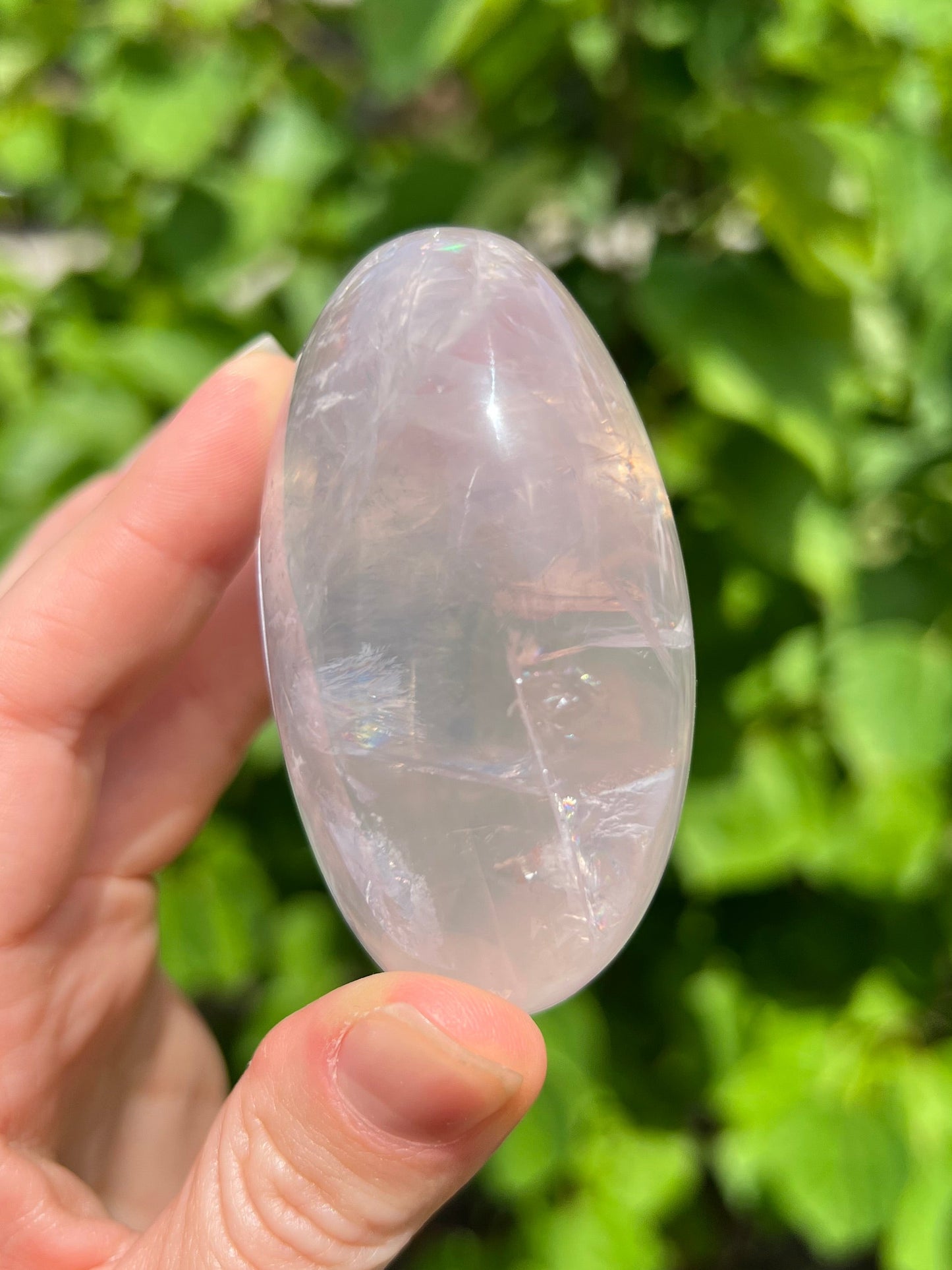 Rose Quartz Jelly Palm Stone