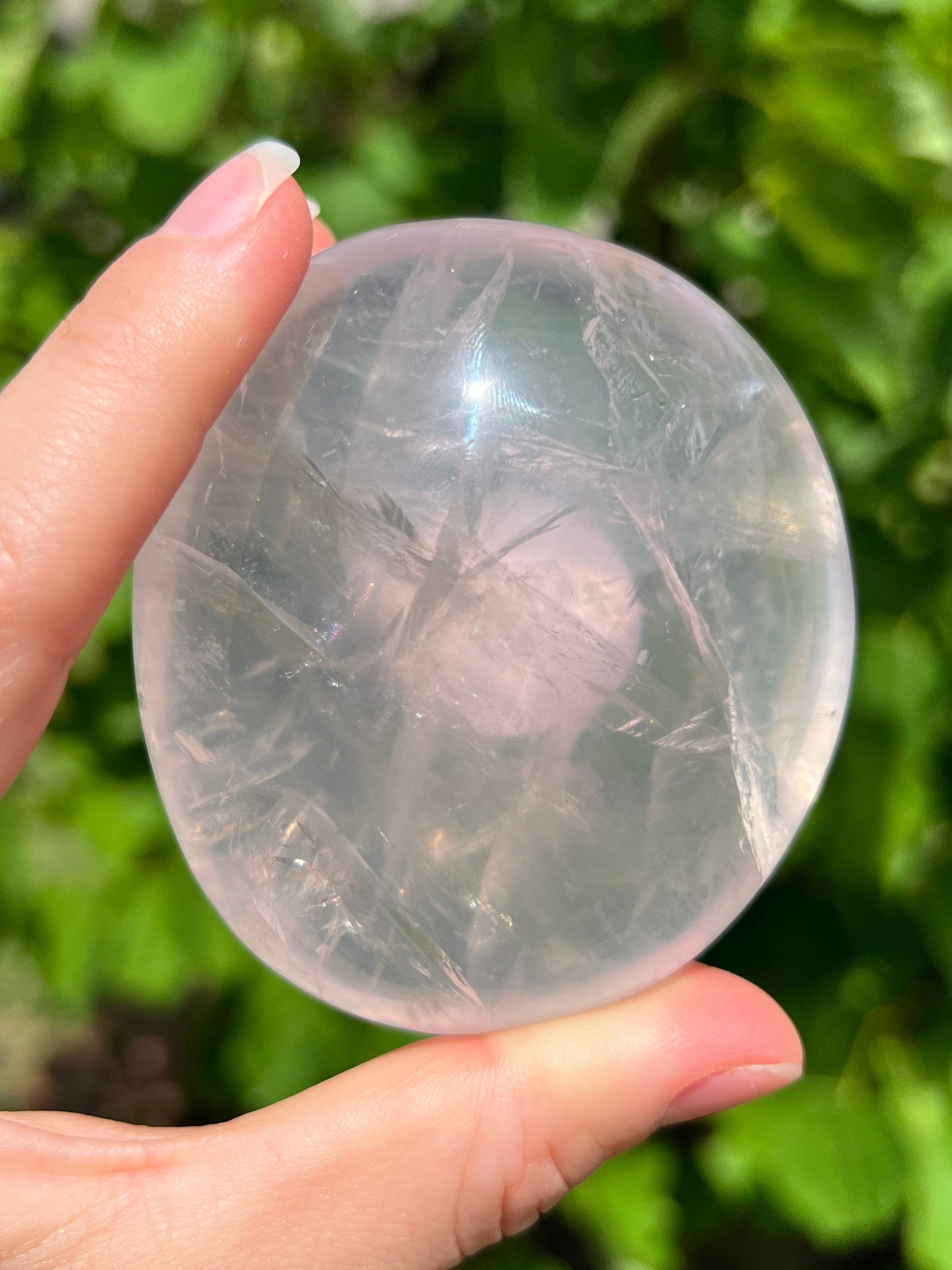Rose Quartz Jelly Palm Stone