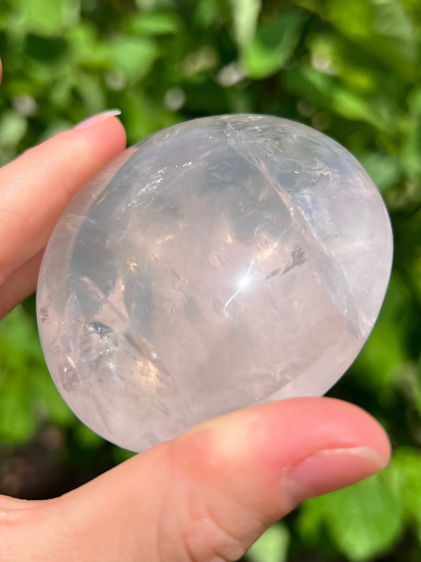 Rose Quartz Jelly Palm Stone