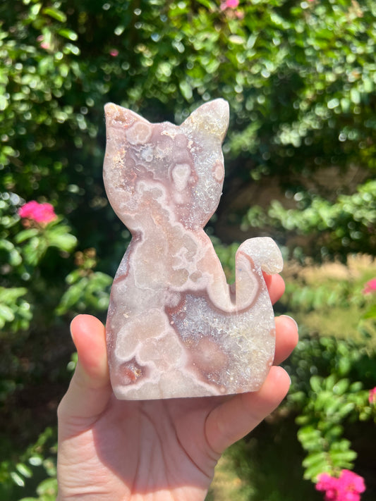 Pink Amethyst Cats
