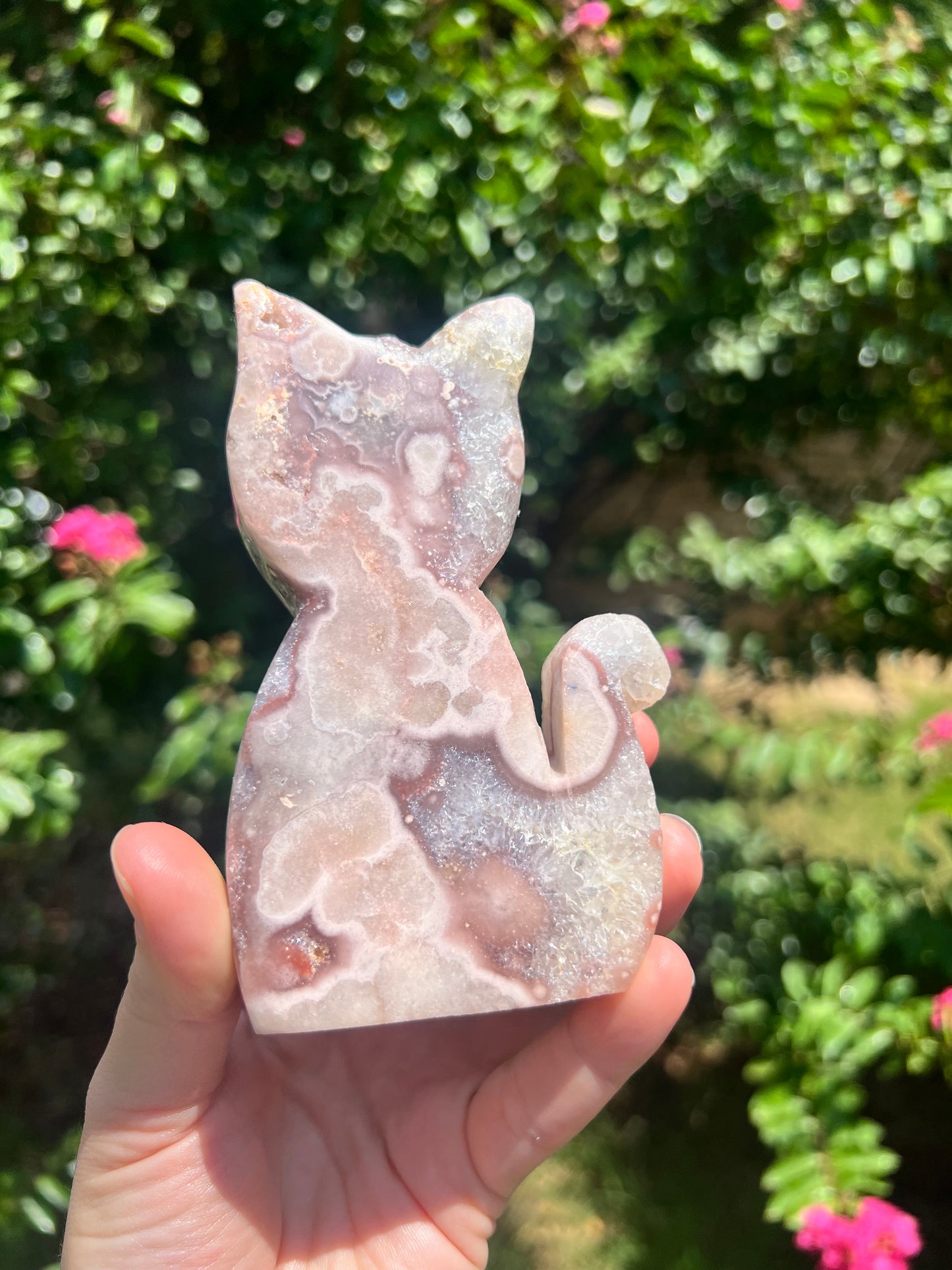 粉红紫水晶猫