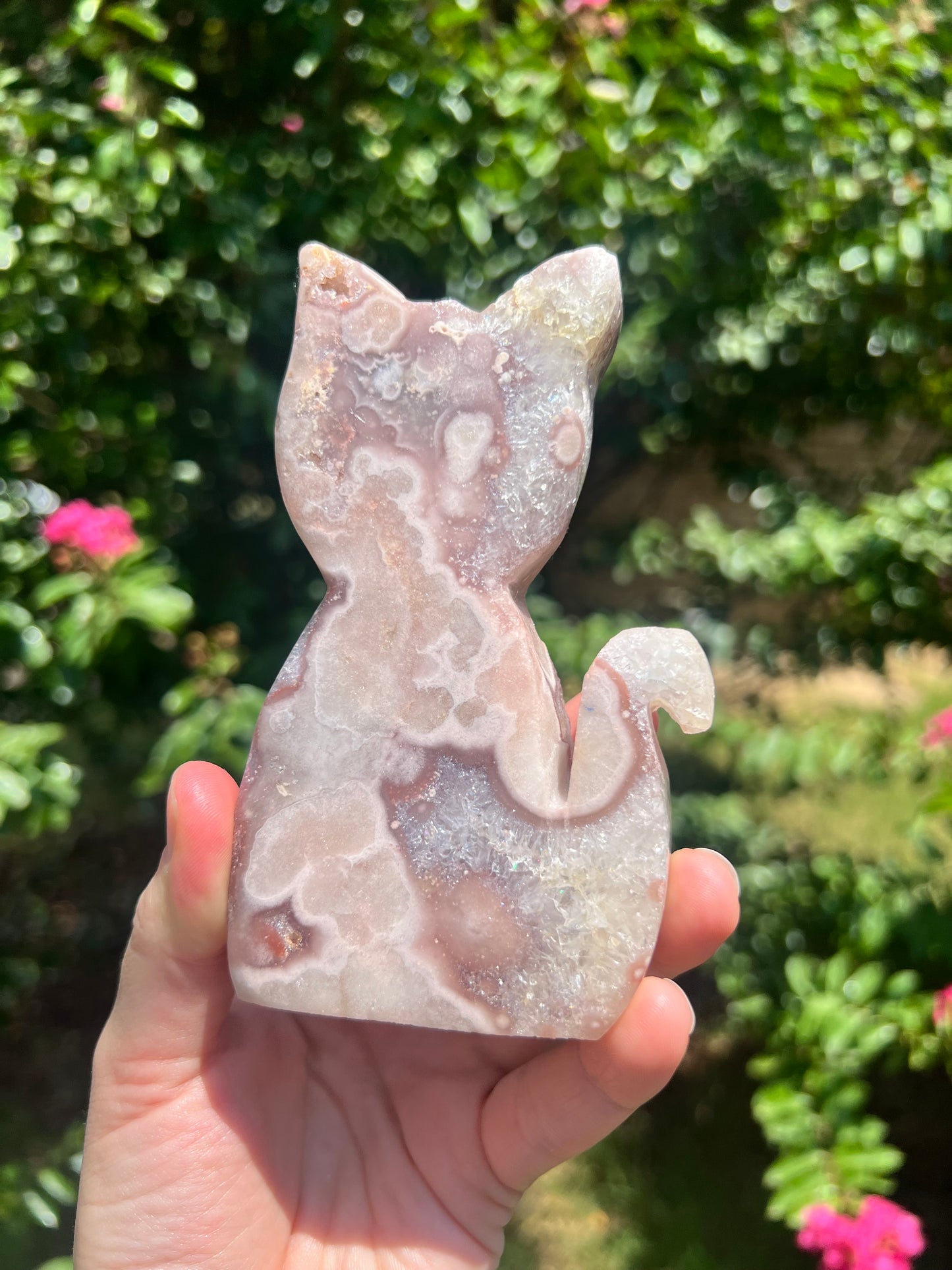 粉红紫水晶猫
