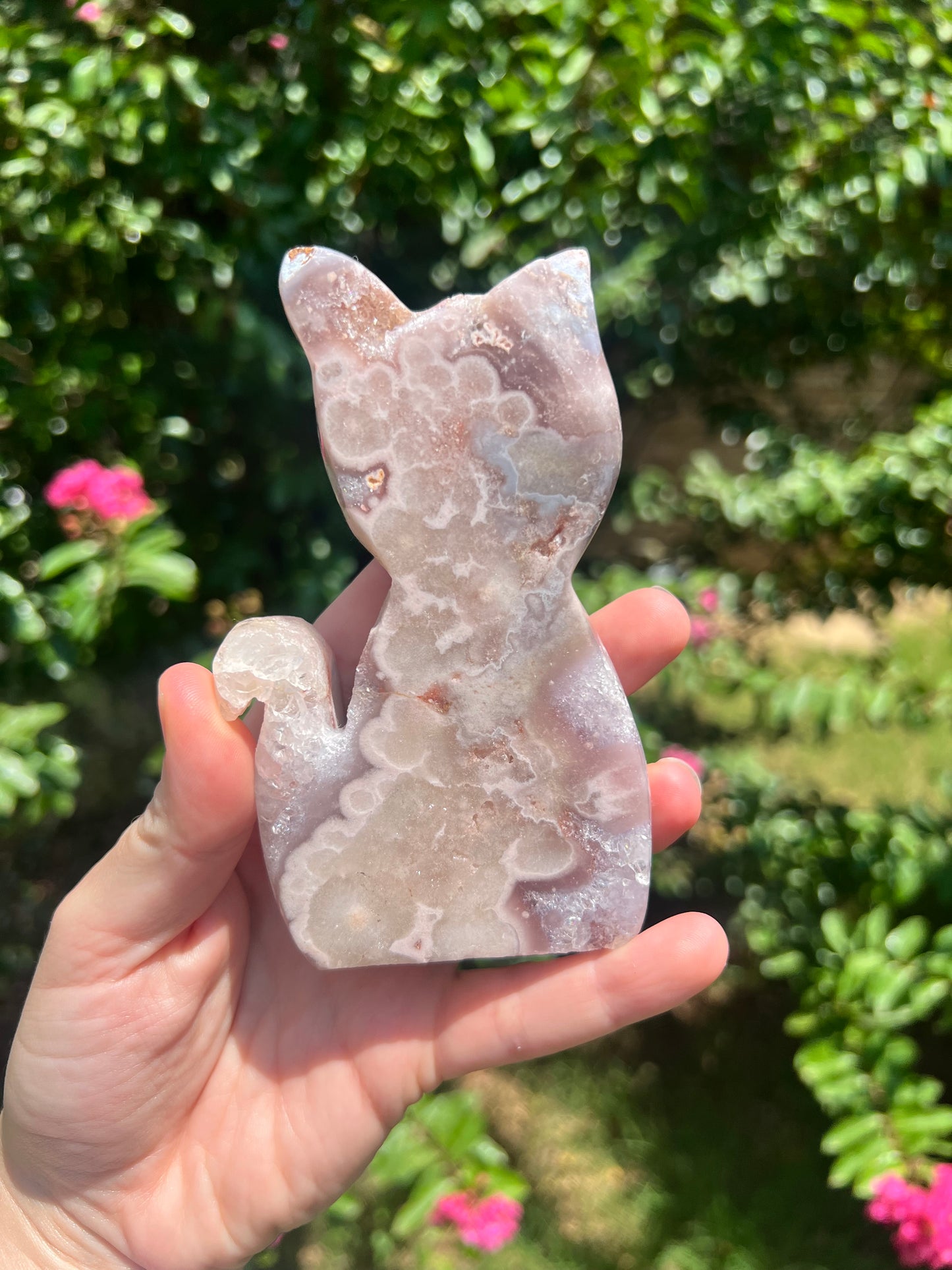 粉红紫水晶猫
