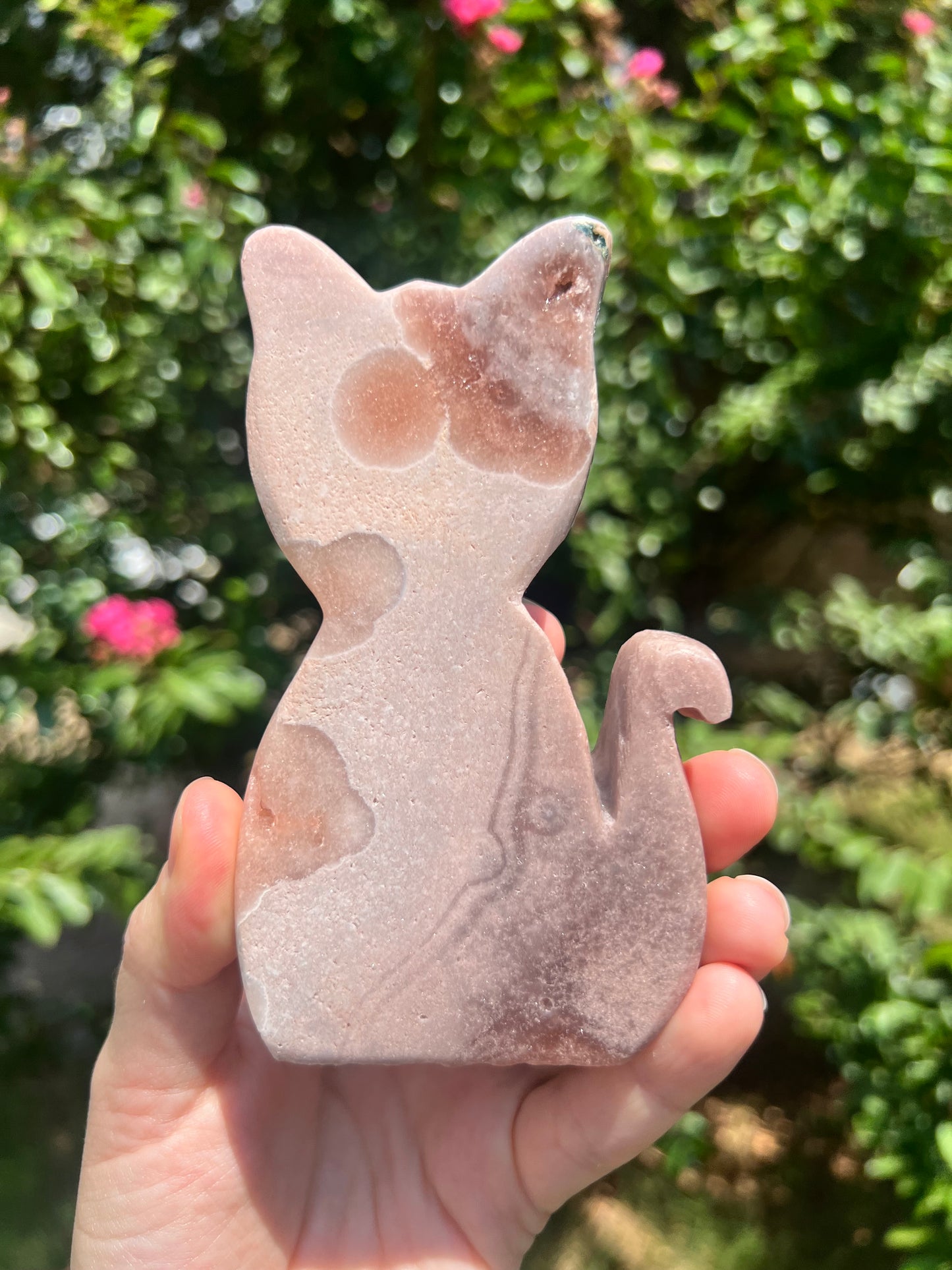 粉红紫水晶猫