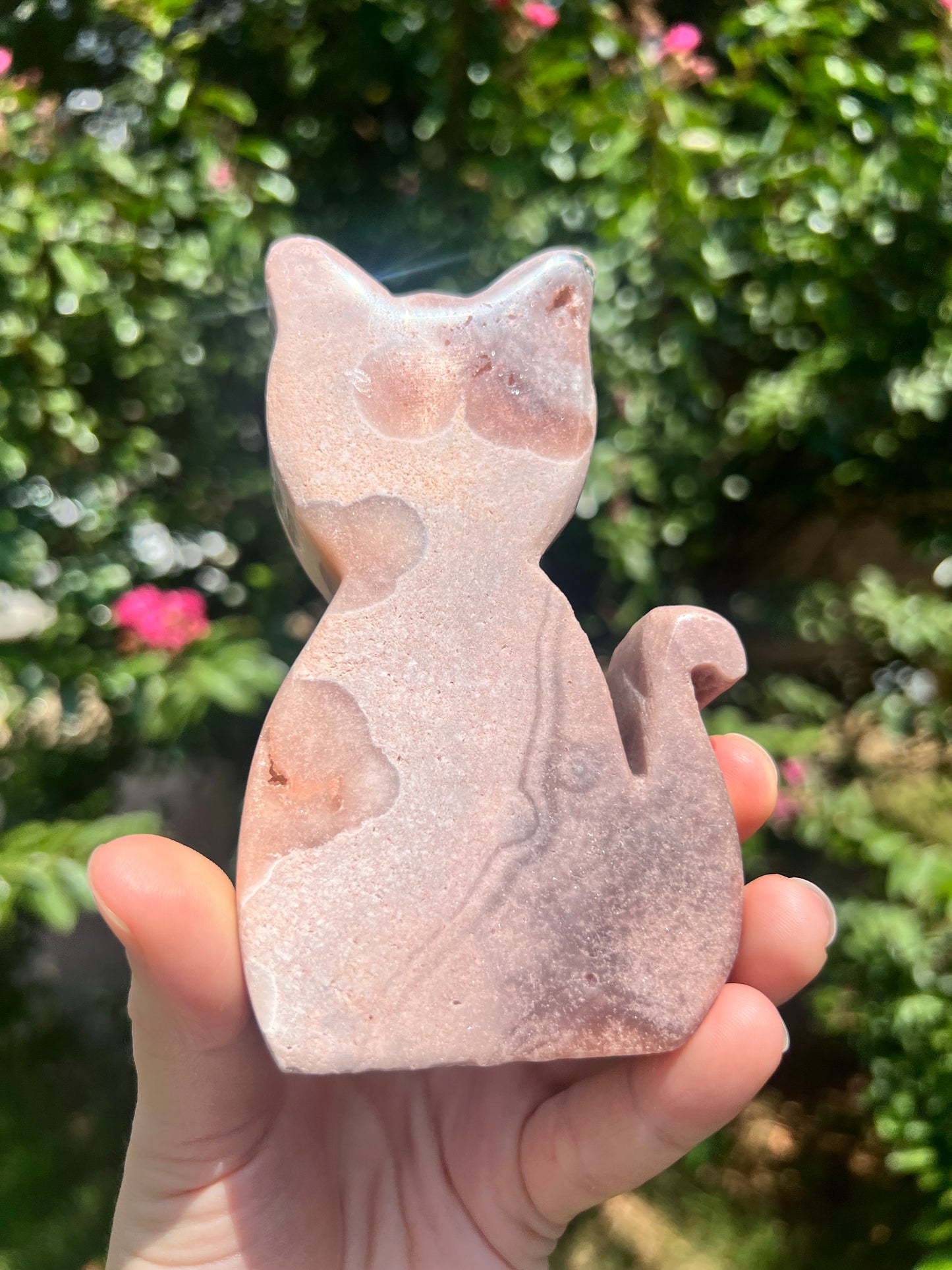 粉红紫水晶猫