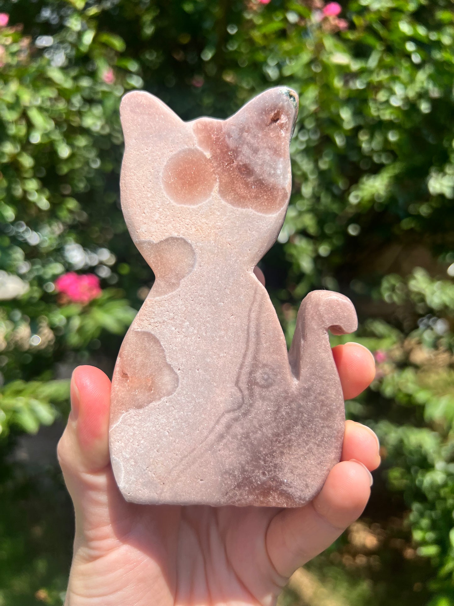 粉红紫水晶猫