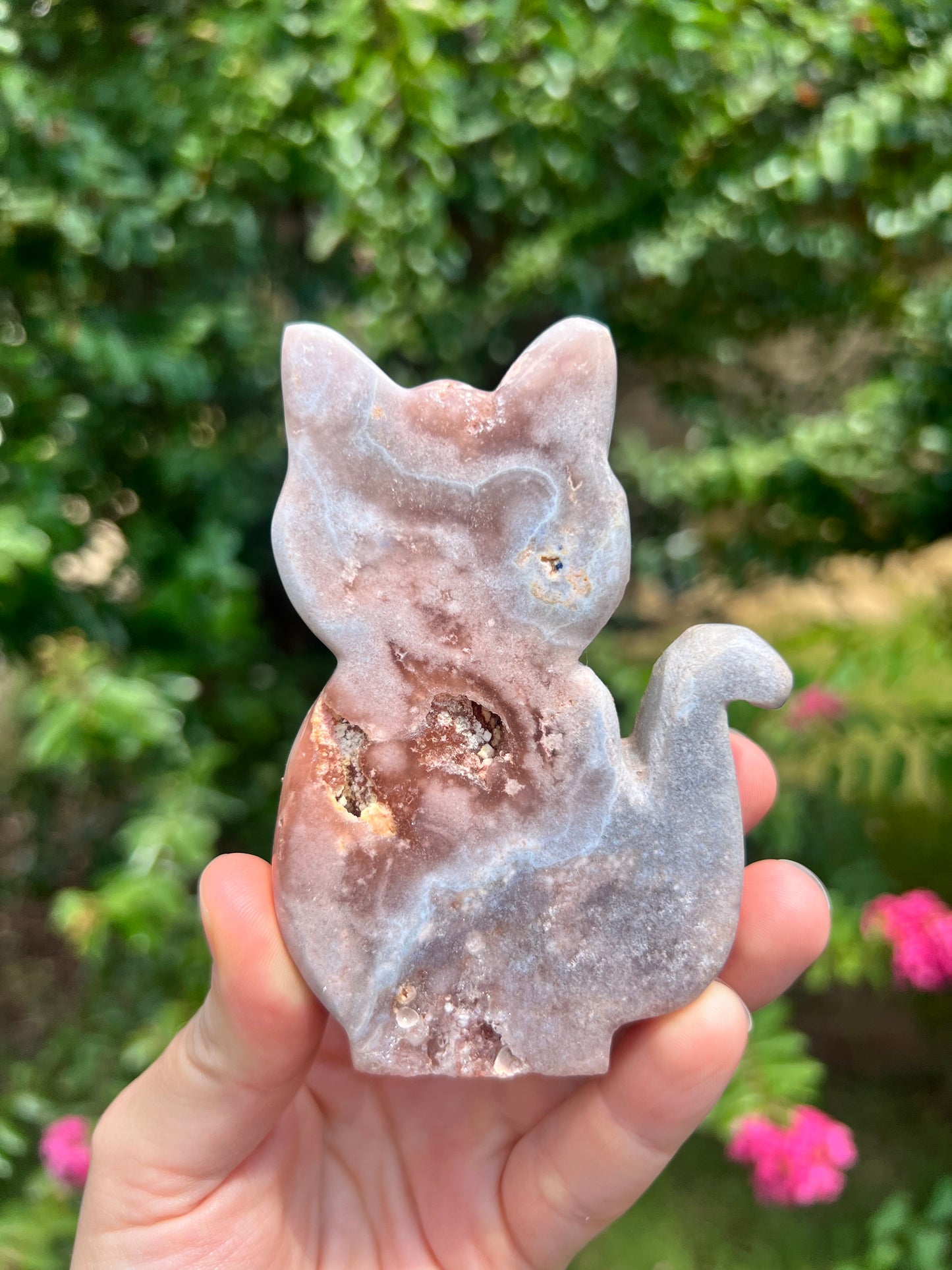 粉红紫水晶猫