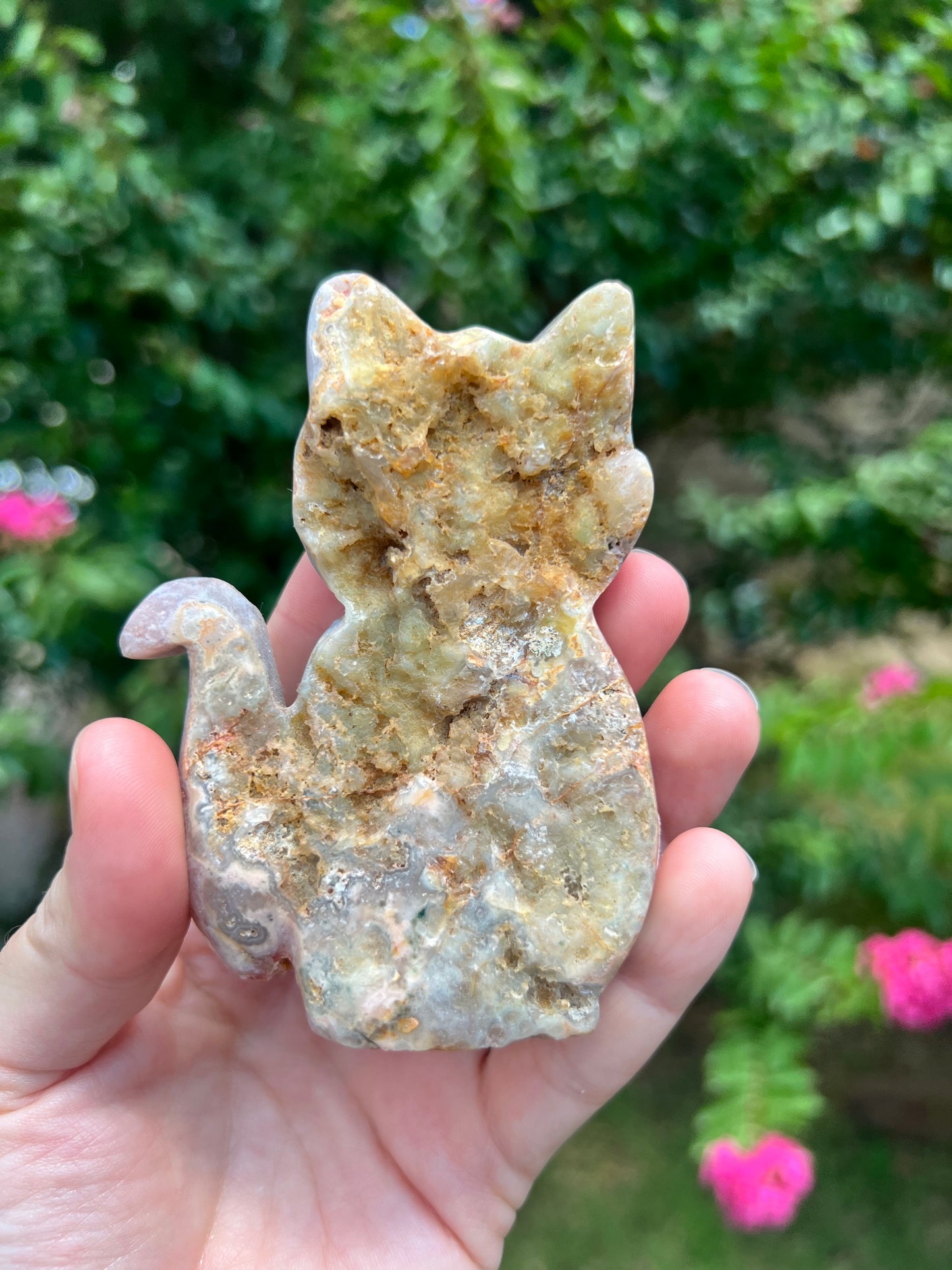 粉红紫水晶猫