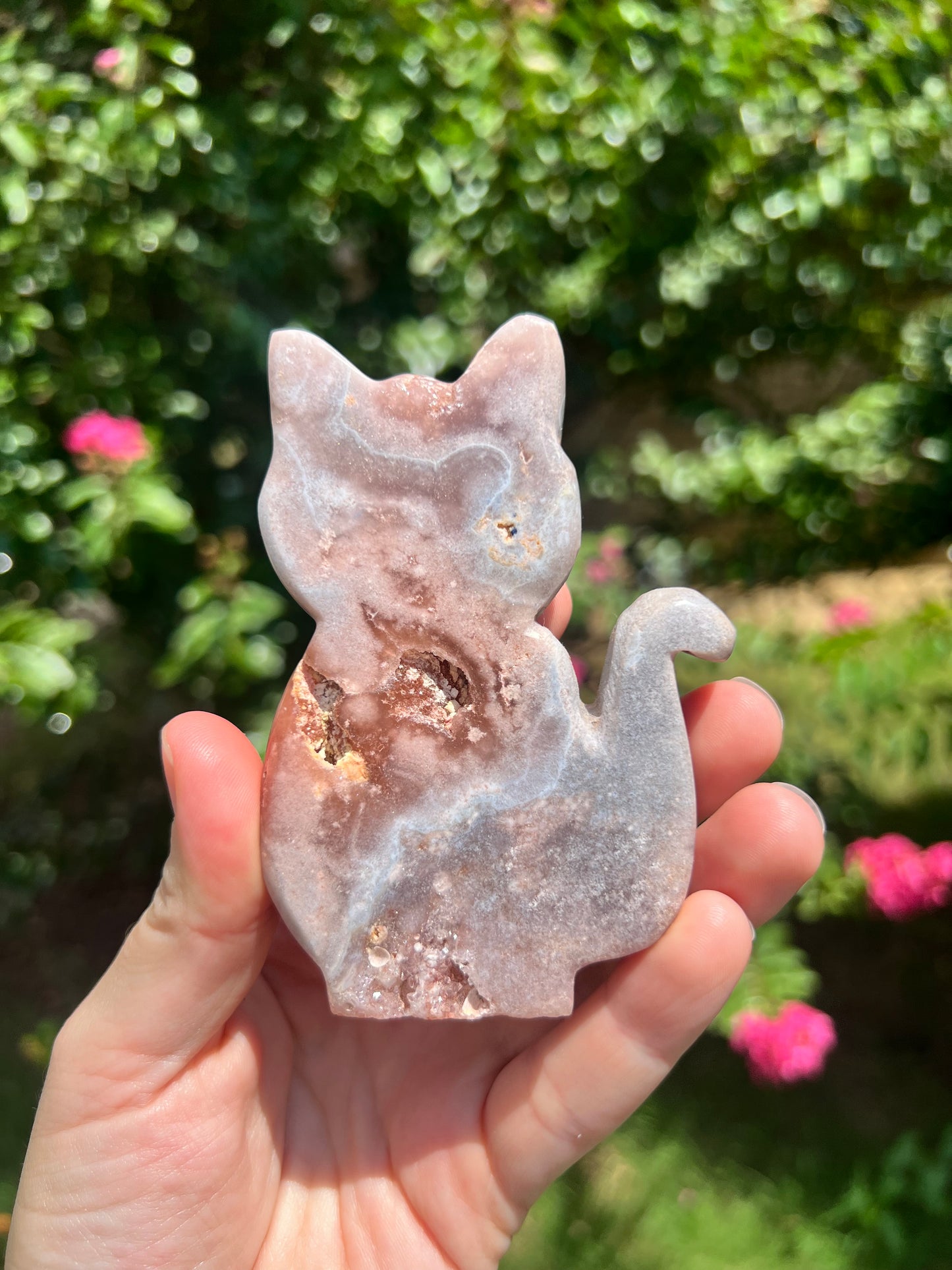 粉红紫水晶猫